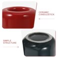 10pcs Ceramic Candle Holder Chime Candle Stand Small Ceramic Candle Cup