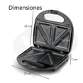 thumbnail image 3 of Sandwichera Electrica Con Placa Antiadherente 850w You Color Negro, 3 of 4
