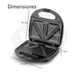 thumbnail image 3 of Sandwichera Electrica Con Placa Antiadherente 850w You Color Negro, 3 of 4