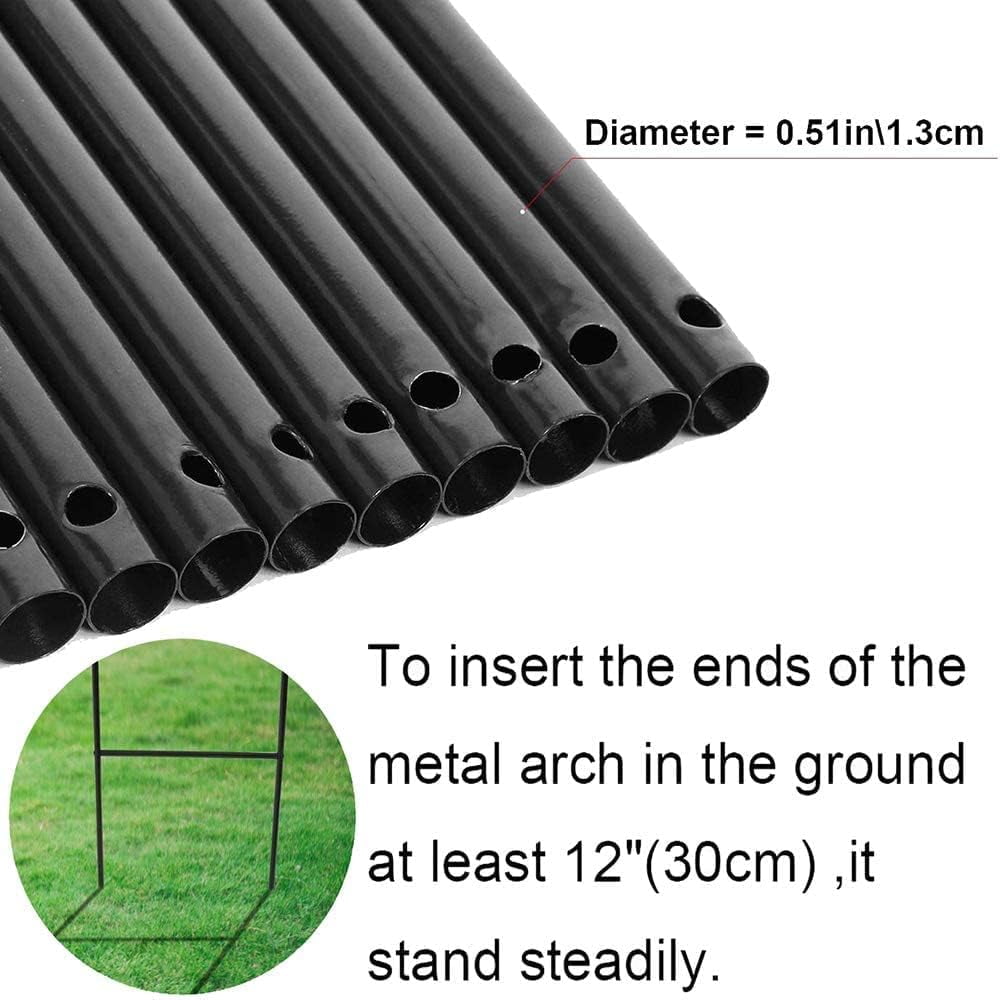Trellis for  Garden Arch Wedding Arch 7.87 x 4.59 x 1.25FT Christmas Arch Backdrop Stand for Ceremony Metal Garden Trellis for Various Climbing Plant Garden Decor,Assemble Freely 2 Sizes,Black