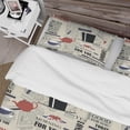 thumbnail image 4 of Designart 'Retro London Good Morning' Mid-Century Modern Duvet Cover Set, 4 of 4