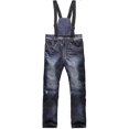 thumbnail image 1 of Mens Womens Snowboard Overalls Jeans Ski Pants Windproof Waterproof Warm Snowboarding Snow Insulated Bibs, 1 of 2