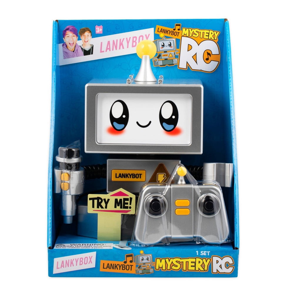LankyBox LankyBot Mystery RC Mystery RC with Surprise Toys to Discover Inside, Officially Licensed Merch
