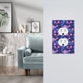thumbnail image 5 of KLL Blue Skull Rose Pattern Electrical Outlet Covers, 3" x 5" 1 Pack Electric Receptacle Plug Covers for Decorator Receptacle Outlet & Switch-Style S, 5 of 6