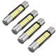 thumbnail image 5 of 2x 4 Piezas 29MM Festoon Dome 4014 9 SMD Bombilla LED para automóvil Lámpara indicadora de lámpara de espejo - frío Yotijar Luz interior del coche LED, 5 of 10