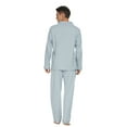 thumbnail image 4 of MintLimit Women's Solid Long Sleeve Button Up Shirt and Pants with Pockets Lounge Sleepwear Pajamas Set Pyjamas, 4 of 5