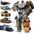 thumbnail image 3 of Figura de acción de Robot KO G1 para niños, 4 en 1 juguete destructor de transFormación, avión, tanque, dinosaurio, coche, regalo para niños, 3 of 4