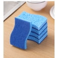 thumbnail image 2 of Esponjas para la Limpieza 6Pc Esponja de Pulpa de Madera Paño de Lavado Azul Fregadero de Cocina Esponja de Pulpa de Madera Paños de Limpieza de Cocina, 2 of 7