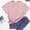 Pink, variant on ALLLIST Crew Neck Women's Tops Black Summer T-Shirts Short Sleeve Graphic Fashion Shirts Womens Clothing
