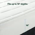 thumbnail image 3 of Spa Sensations by Zinus 4" Cloud Memory Foam Mattress Topper, King, 3 of 9