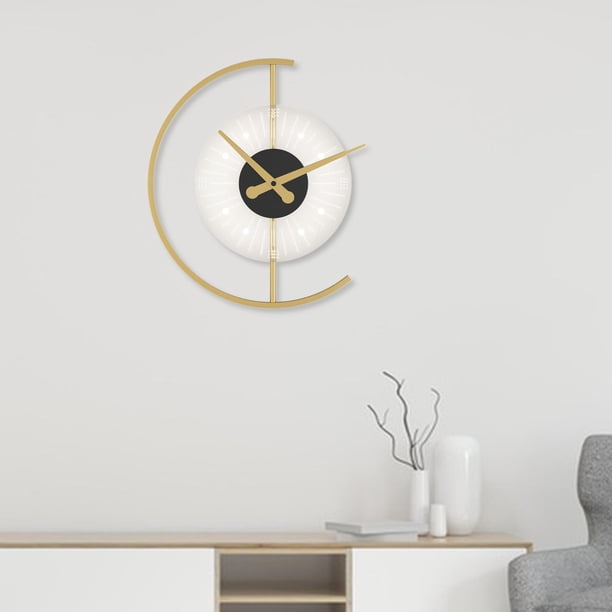 Lámpara de pared con reloj nórdico, luces de decoración de interiores, decoración del hogar, apliques de pared sencillos para oficina, sala de estar,