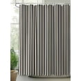 thumbnail image 3 of Black Striped Bathroom Curtain 84 Inch Shower Curtain with Hooks, Modern Simple Farmhouse Beige Vintage Waterproof Polyester Bath Curtain Washable Bathtub Curtain 72''x 84'', 3 of 6