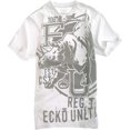 thumbnail image 1 of Ecko Unltd. Camiseta gráfica Big Ups Rhino con cuello en V para hombre, blanca, mediana, 1 of 1