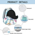 thumbnail image 4 of "Lively Cat Pattern Backpack - Wonderful Gift for Students, Lightweight Bookbag for College & Work, Waterproof with Floral Design", 4 of 6