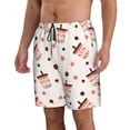 thumbnail image 2 of Naloa Boba Milk Tea Men's Beach Shorts, Surfing shorts, Swim trunks, Quick Dry Swim Trunks for Surfing Beach Fun - XX-Large, 2 of 9