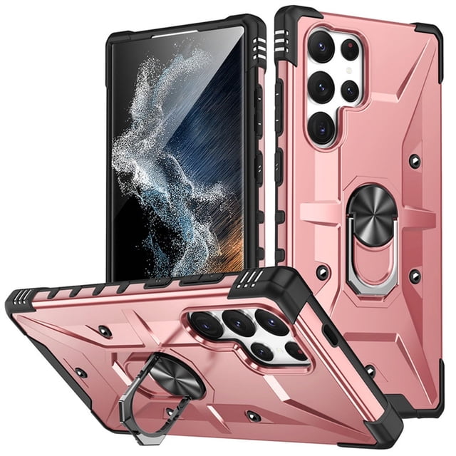 Case For Samsung Galaxy S26 Ultra/S26 Plus/S26, Super Slim Shell With Wireless Charging Anti-Fall Kickstand Cover