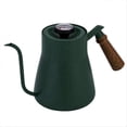 thumbnail image 1 of Wooden Handle Hand Brewing Kettle Coffee Hand Brewing Kettle green, 1 of 5