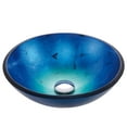 thumbnail image 3 of KRAUS Irruption Glass Vessel Sink in Blue with Pop-Up Drain and Mounting Ring in Satin Nickel, 3 of 7