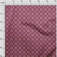 thumbnail image 3 of oneOone Cotton Poplin Dark Magenta Fabric Asian Ornamental Tile Quilting Supplies Print Sewing Fabric By The Yard 42 Inch Wide, 3 of 4