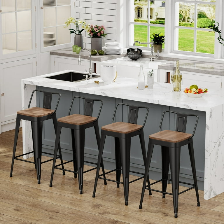 Short back counter stools discount