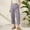 Grey, variant on FUNUONY Lightweight Wide Leg Cropped Pants for Women High Waisted Loose Casual Lounge Travel Work Sweatpants Summer Fashionable Solid Color Loose Cotton Linen Elastic Pleated Wide Leg Pants Black L