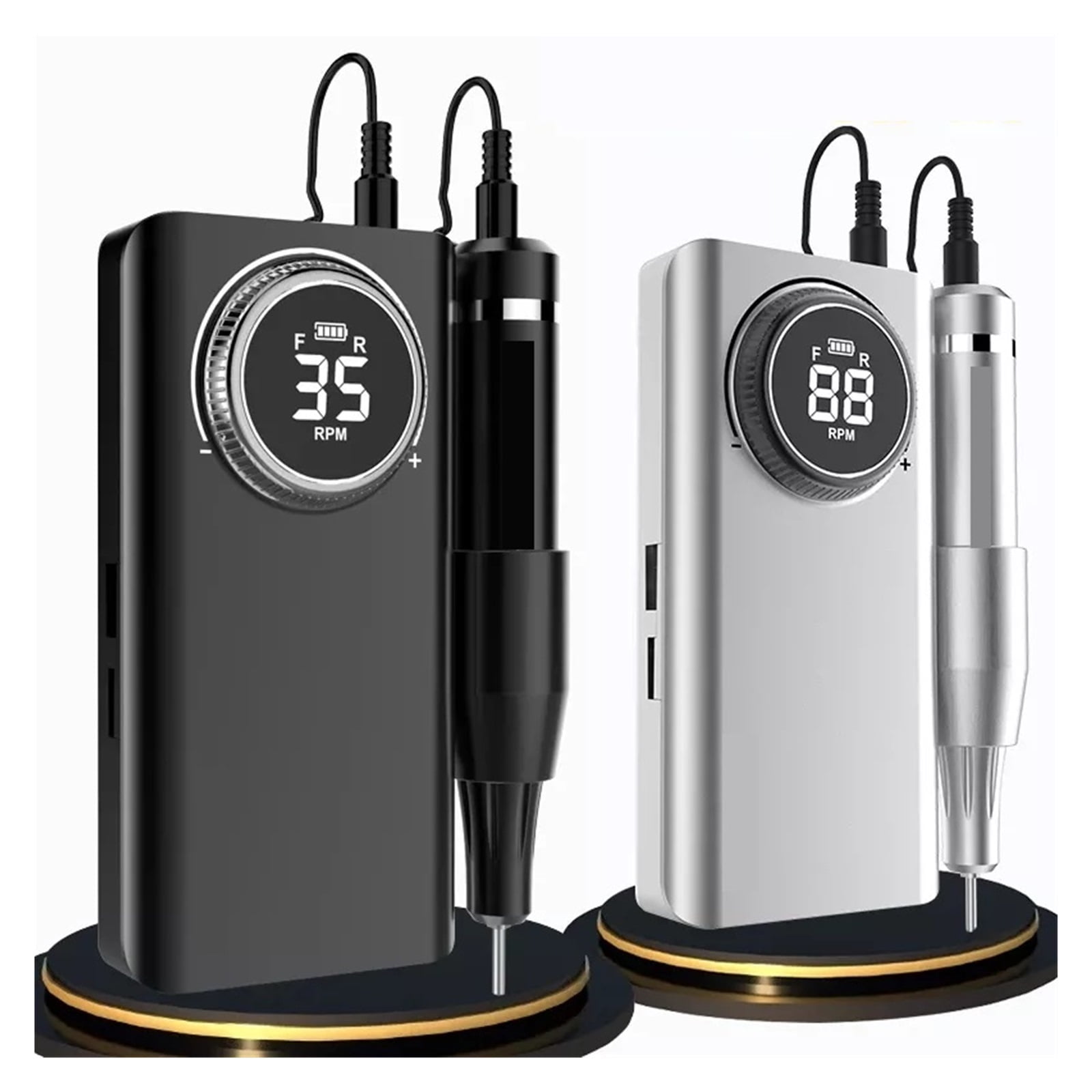 Electric Nail Drill Machine 35000 RPM Rechargeable Manicure Nail Drill Pen Apparatus For Manicure Nail Gel Polisher ,Low Noise