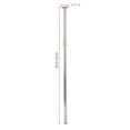 thumbnail image 3 of Utopia Alley Rustproof Wall Mounted L-Shaped Corner Rod Vertical Ceiling Support Bar, Chrome, 3 of 8