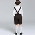 thumbnail image 5 of Kiijoy Big Boys Oktoberfest Long Sleeve Shirt Suspender Shorts with Hat 3Pcs Set, 5 of 8