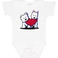thumbnail image 3 of Inktastic Valentine Westie Duo Boys or Girls Baby Bodysuit, 3 of 5