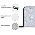 thumbnail image 4 of Pofeuu Summer Cute Unicorns Print Oven Mitts and Pot Holders 4 pcs Set,High Heat Resistant 500 Degree Extra Thicken Long Kitchen Cotton Oven Glove for Cooking, 4 of 6