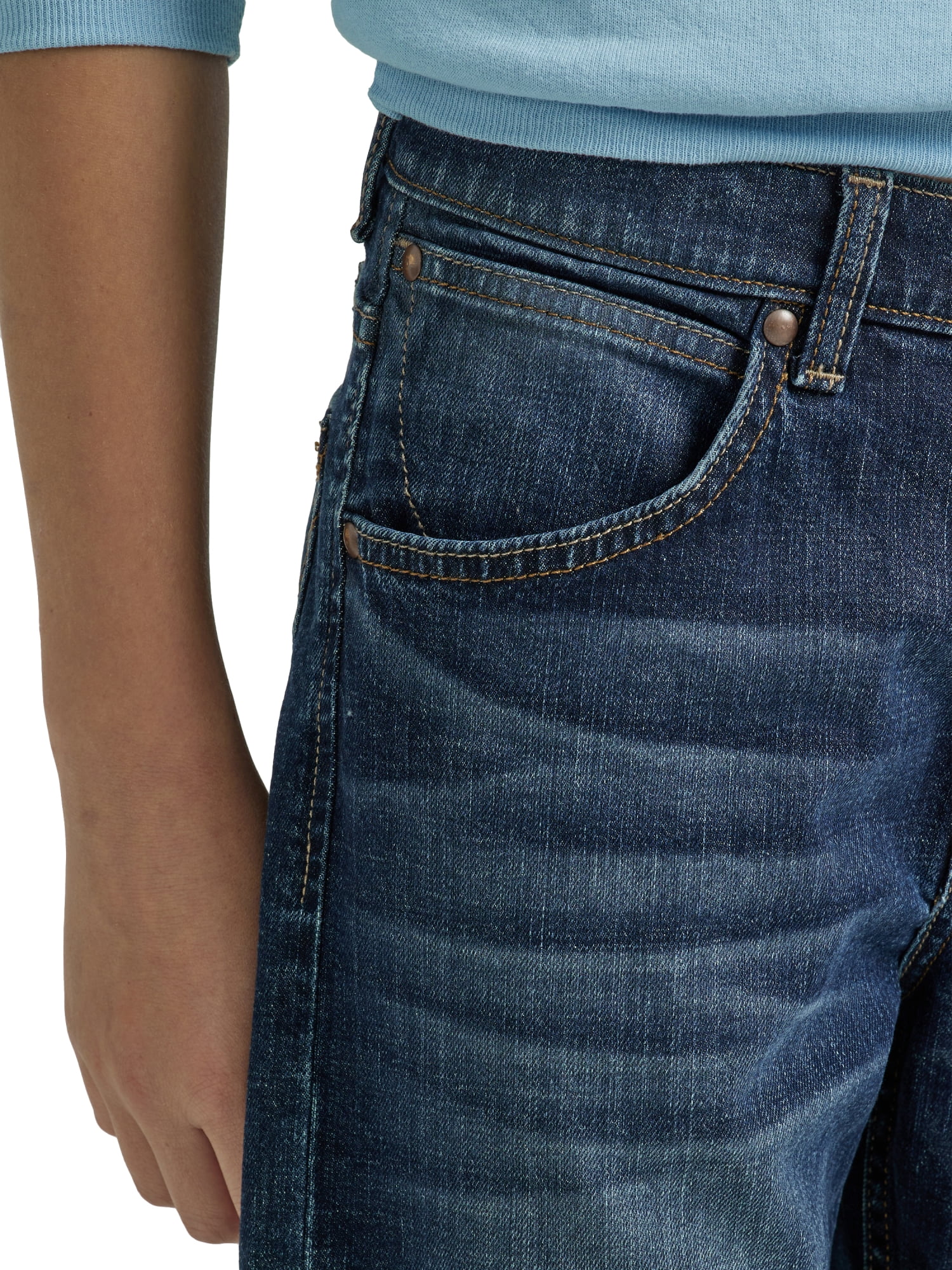 Wrangler® Boys Straight Fit Denim Jeans, Sizes 4-18 Regular, Slim, & Husky