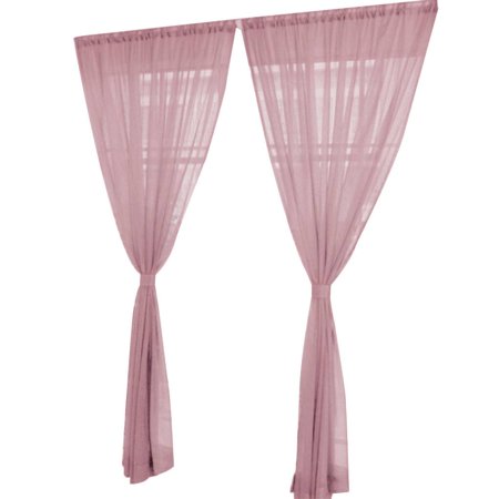 Solid Color Wedding Organdy House Decor Door Window Tulle Voile