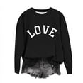 thumbnail image 7 of Bnwani Toddler Sweatshirt Girls Long Sleeve Sports Sweatshirt Cute Plain Letter Printed Pullover, 7 of 7