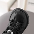 thumbnail image 4 of BXJX Girls Ankle Boots, Slip-Resistant Warm Soft Sole Fleece Lined Lace Up Boots for Fall Winter Black Size 10 Little Kids, 4 of 8