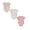 Pink 1PCS & Light Blue 1PCS & Beige 1PCS, variant on 2 Pack Baby Side Snap Kimono Bodysuits, Cute Bow & Heart Print Ribbed Short Sleeve Triangle , Breathable Summer Belly Protection Rompers Unisex Newborn Boys Girls