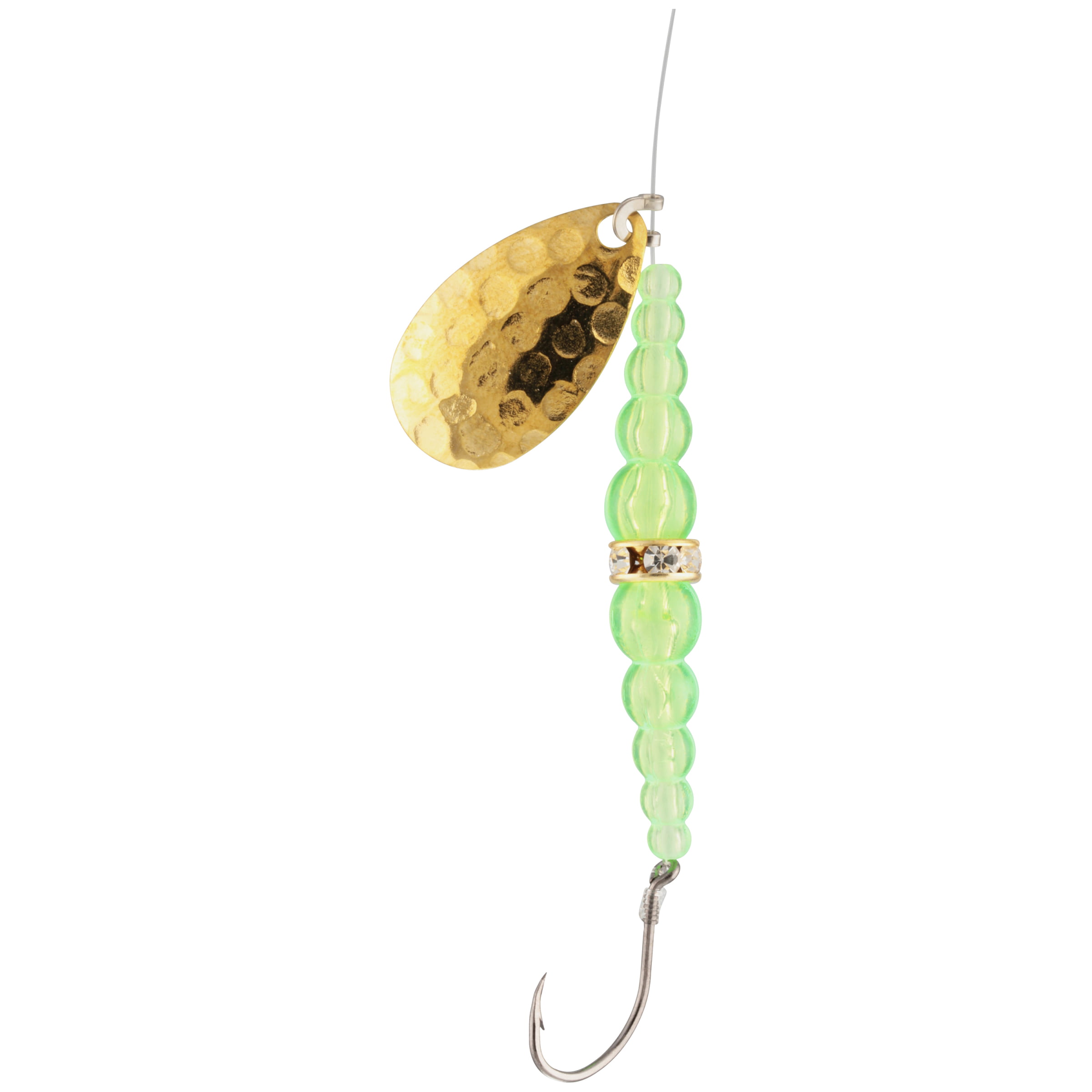 Mack\'s Lure Classic Wedding Ring Fishing Spinnerbait, Flo Chartreuse, Size  6 Hook, Spinnerbaits