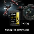 thumbnail image 5 of Lexar SD Card 256GB Professional 1800x SDXC Card Max Read 270MB/s Write 180MB/s UHS-II Class 10 U3 V60 4K Ultra HD Video Shooting Global Version, 5 of 7