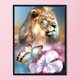 thumbnail image 2 of Cuadros Decorativos 11CT impreso completo punto de cruz DIY tigre mariposa mano pintura habitación decoración JShteea Nuevos Originales, 2 of 8