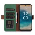 thumbnail image 4 of KAIYANG Funda para teléfono con bloqueo RFID para Nokia XR21, funda tipo billetera de cuero genuino de vaca, estilo C, para Nokia XR21, color verde, 4 of 5