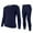 Navy, variant on MANIFIQUE Thermal Underwear Shirt & Leggings Set for Men — Heavyweight Fleece‑Lined Long Johns | Warm Winter Base Layer
