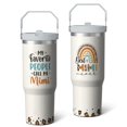 thumbnail image 2 of 1pc Mimi 30oz Tumbler with Straw & Handle - Insulated Stainless Steel Cup | Holiday Gift for Man Women (Christmas, Valentine's, Birthday), 2 of 7