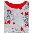 thumbnail image 2 of Valentine's Day Mickey Mouse Unisex Baby and Toddler Cotton Pajama Set, 2-Piece, Sizes 12M-5T, 2 of 4