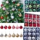 thumbnail image 4 of 24Pcs Christmas Tree Decorations Balls Xmas Ornament Ball Glitter Hanging Ball Home Party Pendant Decor Prop Gifts Supplies, 4 of 5