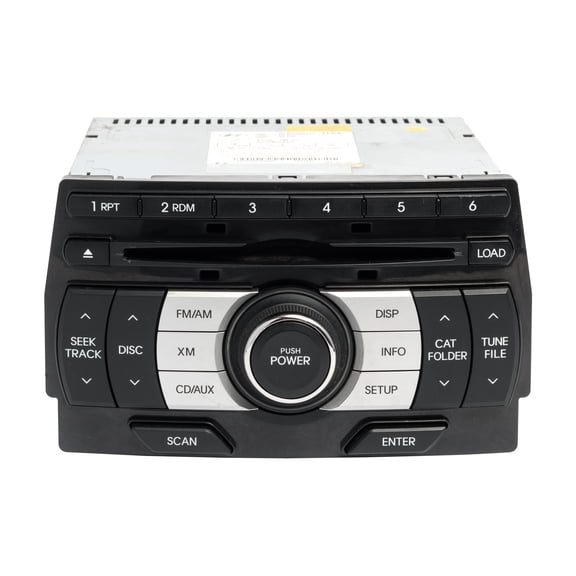 Restored 2009-12 Hyundai Genesis AM FM 6 Disc CD Player MP3 Sat Ready 96190-2M120 9624L1 (Refurbished)