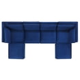 thumbnail image 4 of Modway Ardent 6-Piece Performance Velvet Sectional Sofa in Navy, 4 of 11
