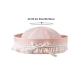 thumbnail image 2 of Jiibva Soft Sweet Sailor Hat Lace Bow Captain Turn-up Brim Beret Accessory Halloween Party Supplies for Women, 2 of 7