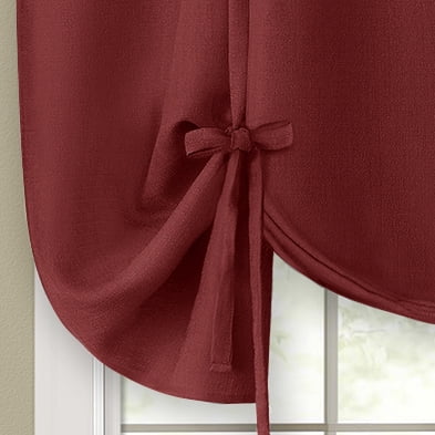 Achim Darcy Window Curtain Tie Up Shade - 58x63 - Marsala