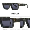 thumbnail image 3 of Gafas de sol modernas y versátiles con personalidad europea y americana, fabricadas en PC, metal, HD., 3 of 5