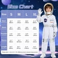 thumbnail image 2 of Marendyee Astronaut Costume for Kids Space Suit Cosmos Themed Role-Play Dress-Up for Toddlers with Helmet Accessories Clothes Career Day Cosplay for Children 6T 5-6Yreas, 2 of 18