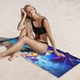 thumbnail image 5 of Lsque Mario Pattern Microfiber Bath Beach Towel Silver Fox Velvet Beach Towel Oversized Quick Dry Absorbent for Pool Swimming Bathroom 27.5x55in, 5 of 5